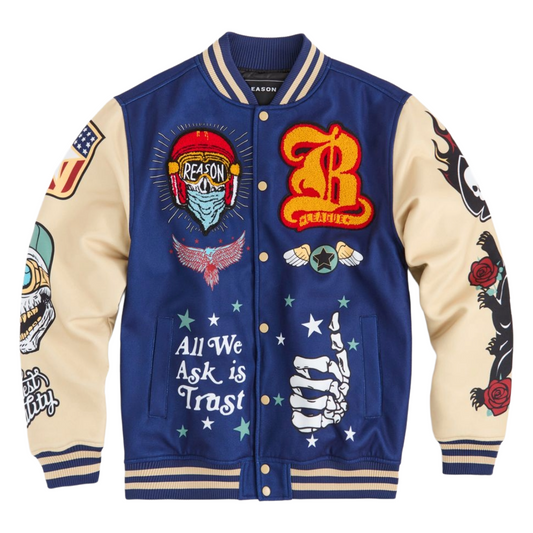 REASON BORN FREE VARSITY JACKET (RER5-001)
