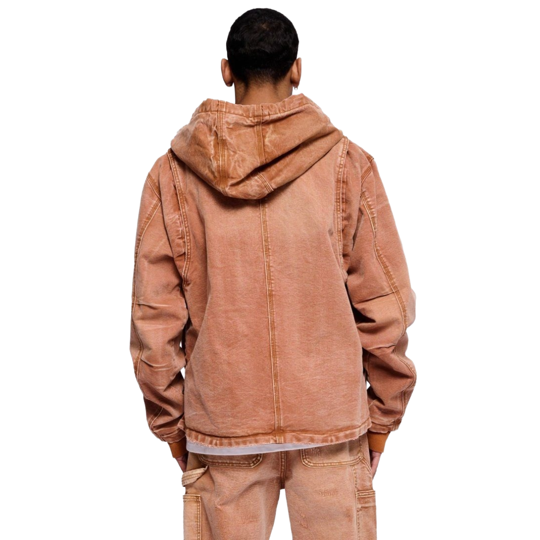 VALABASAS NEST JACKET BROWN WASHED