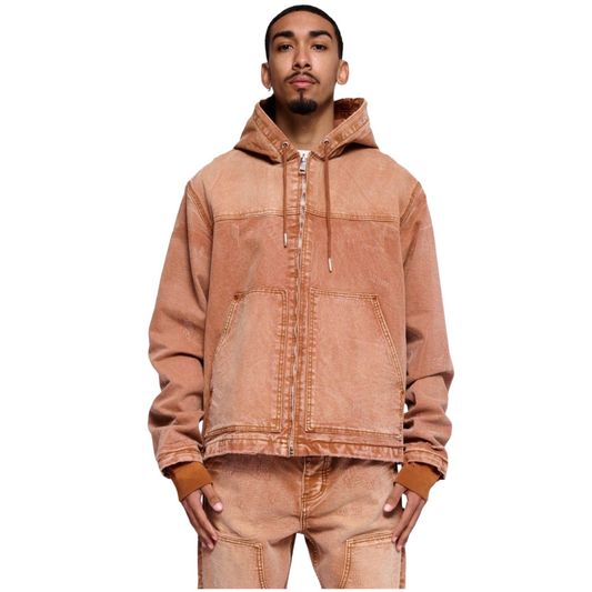 VALABASAS NEST JACKET BROWN WASHED