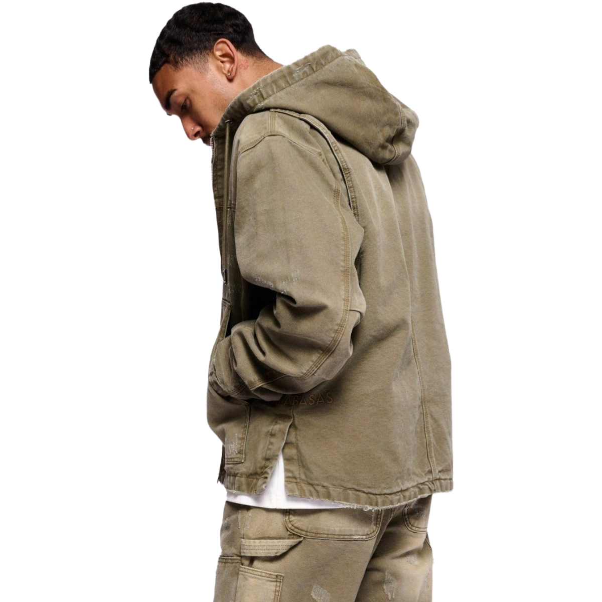 VALABASAS NEST JACKET GREEN WASHED