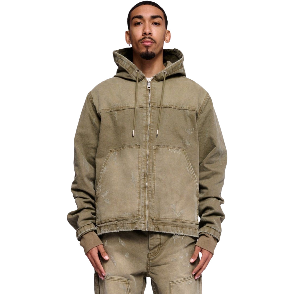 VALABASAS NEST JACKET GREEN WASHED