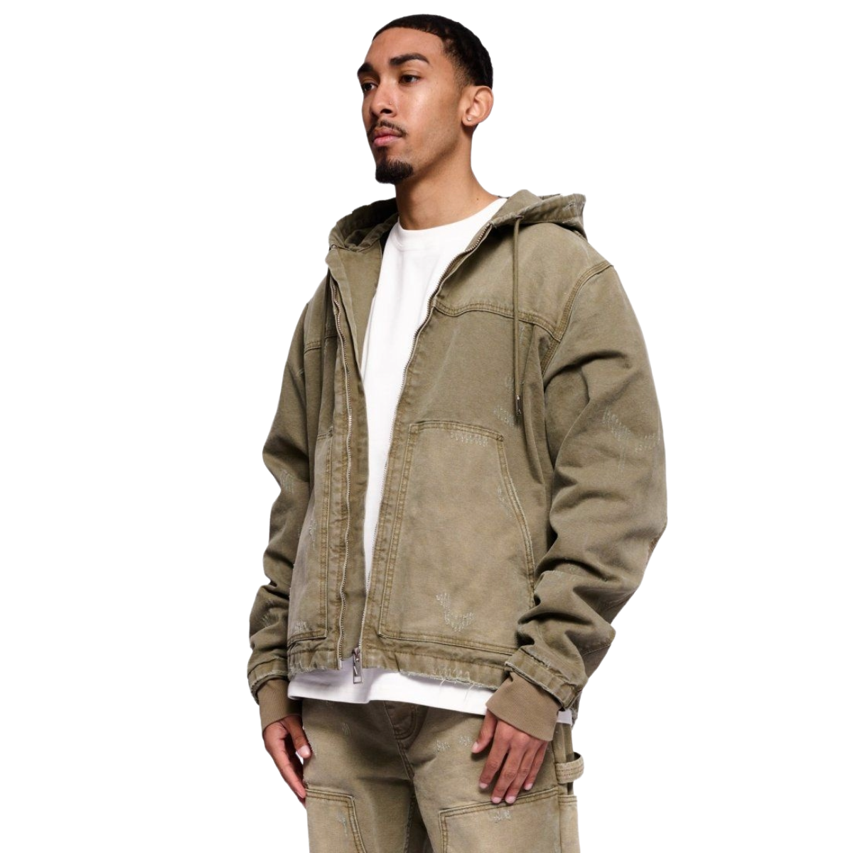 VALABASAS NEST JACKET GREEN WASHED