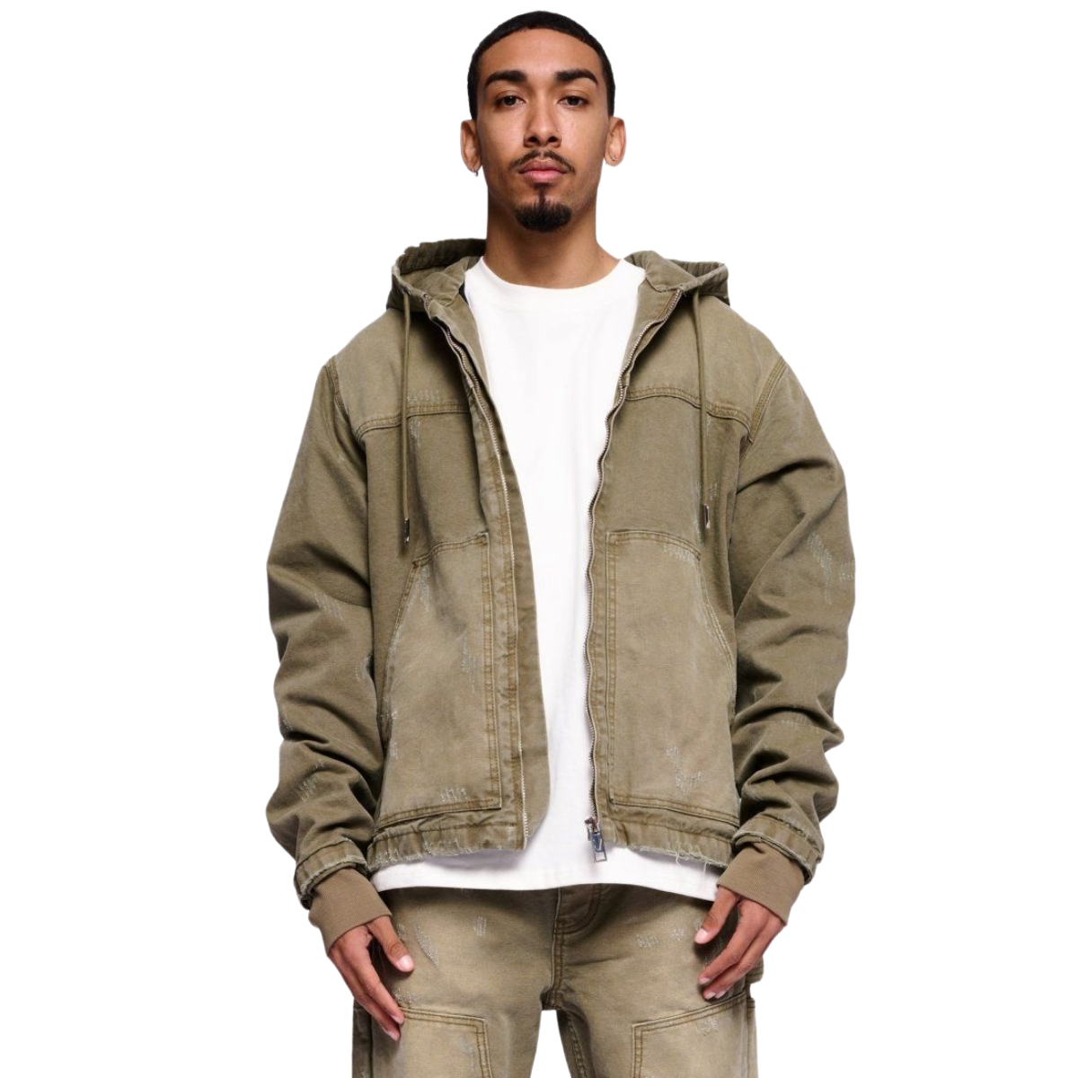 VALABASAS NEST JACKET GREEN WASHED