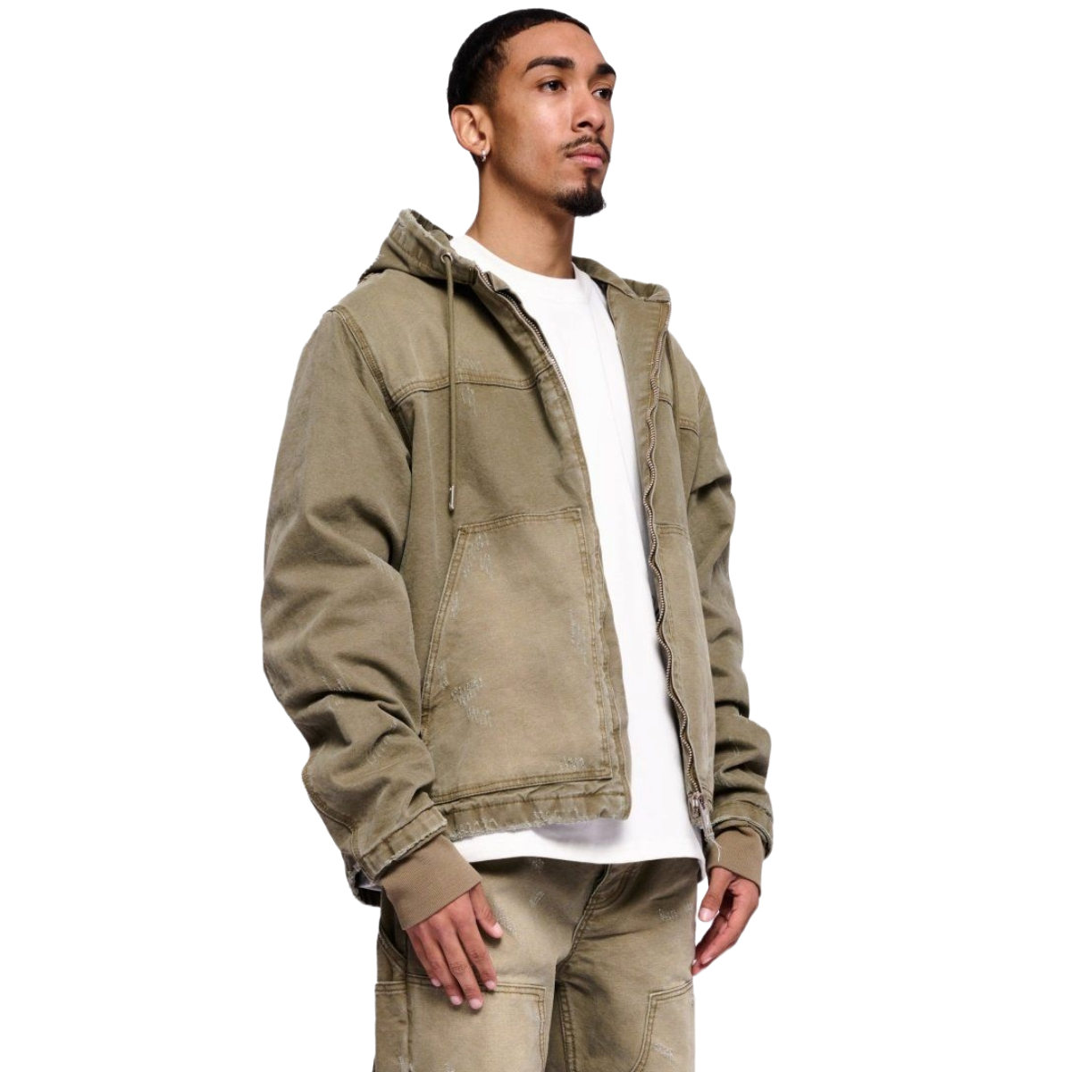 VALABASAS NEST JACKET GREEN WASHED