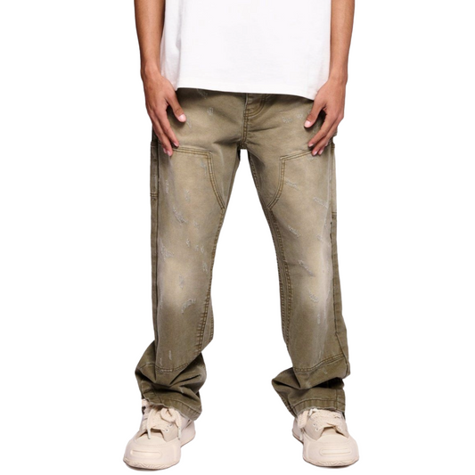 VALABASAS HOUND STRAIGHT GREEN WASHED