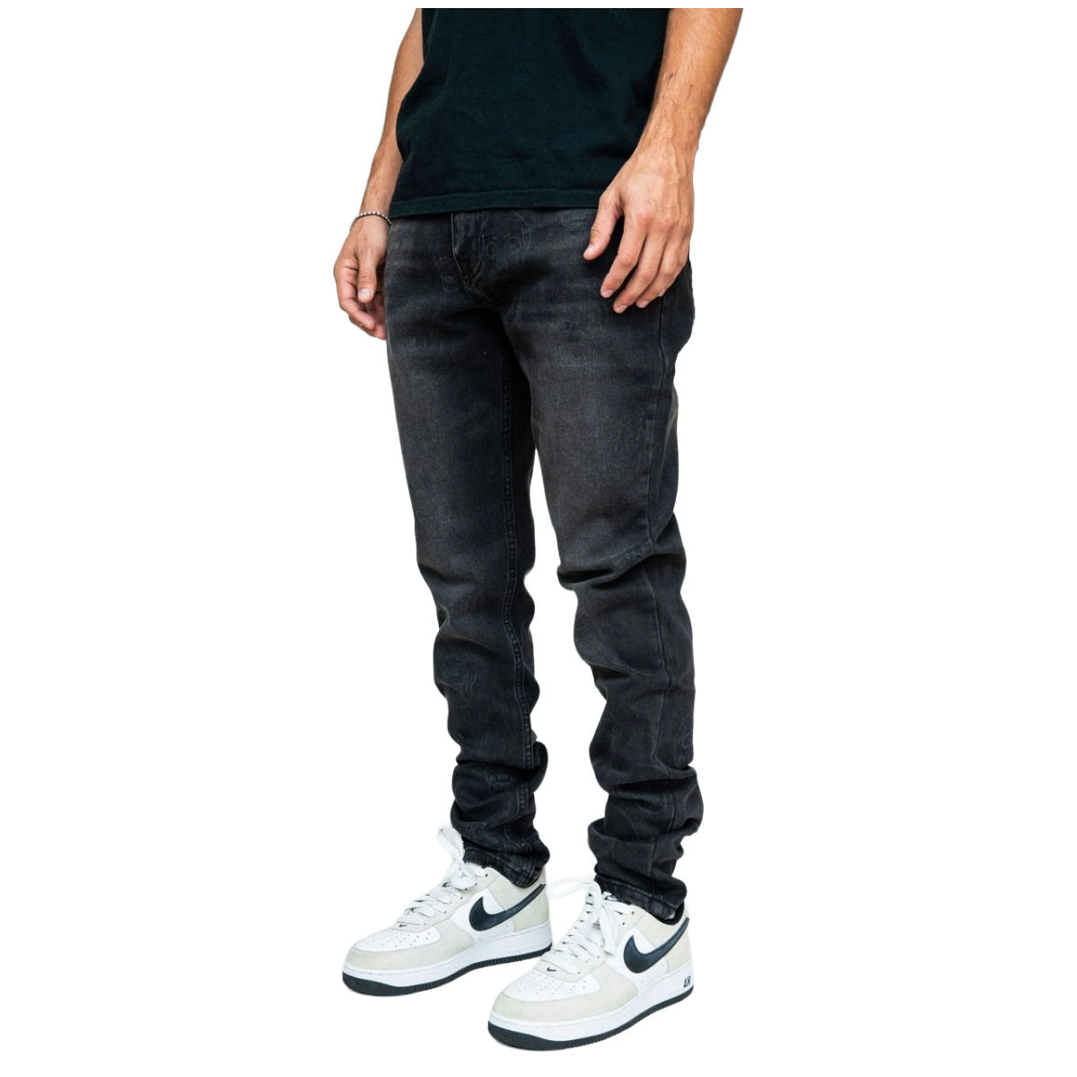 PD SKULL FADE SKINNY DENIM
