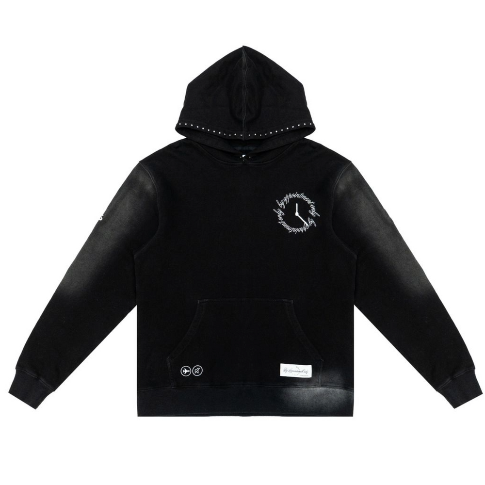BAO OBSIDIAN VINTAGE WASH HOODIE BLACK