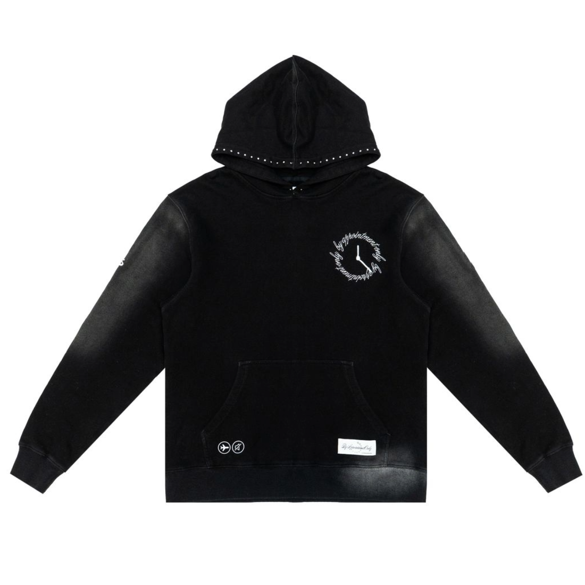 BAO OBSIDIAN VINTAGE WASH HOODIE BLACK