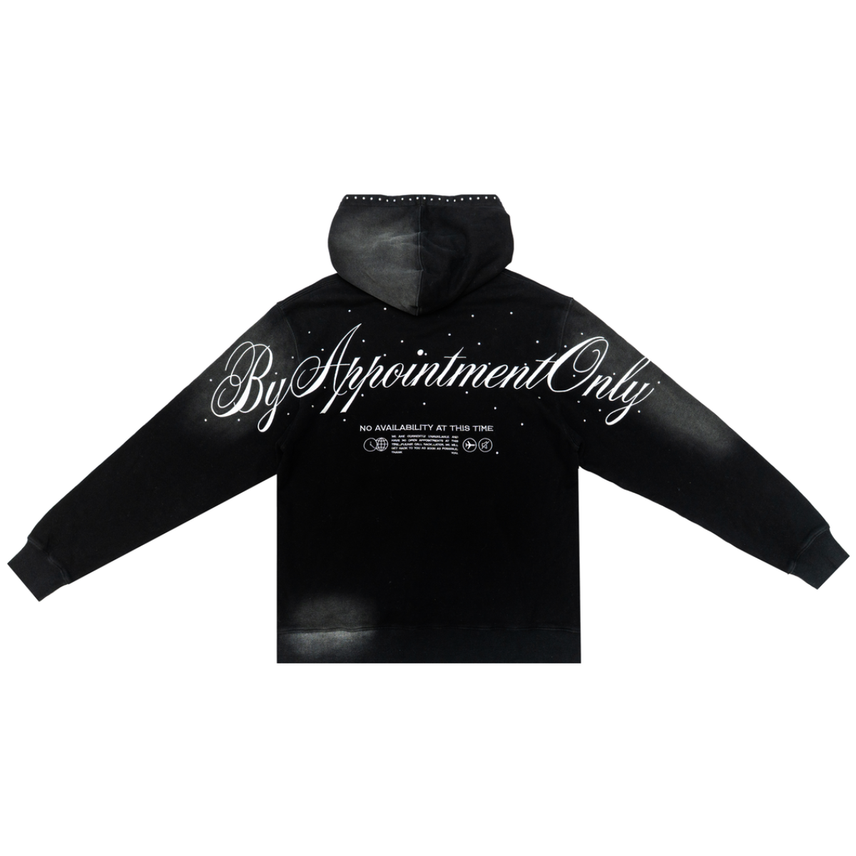 BAO OBSIDIAN VINTAGE WASH HOODIE BLACK