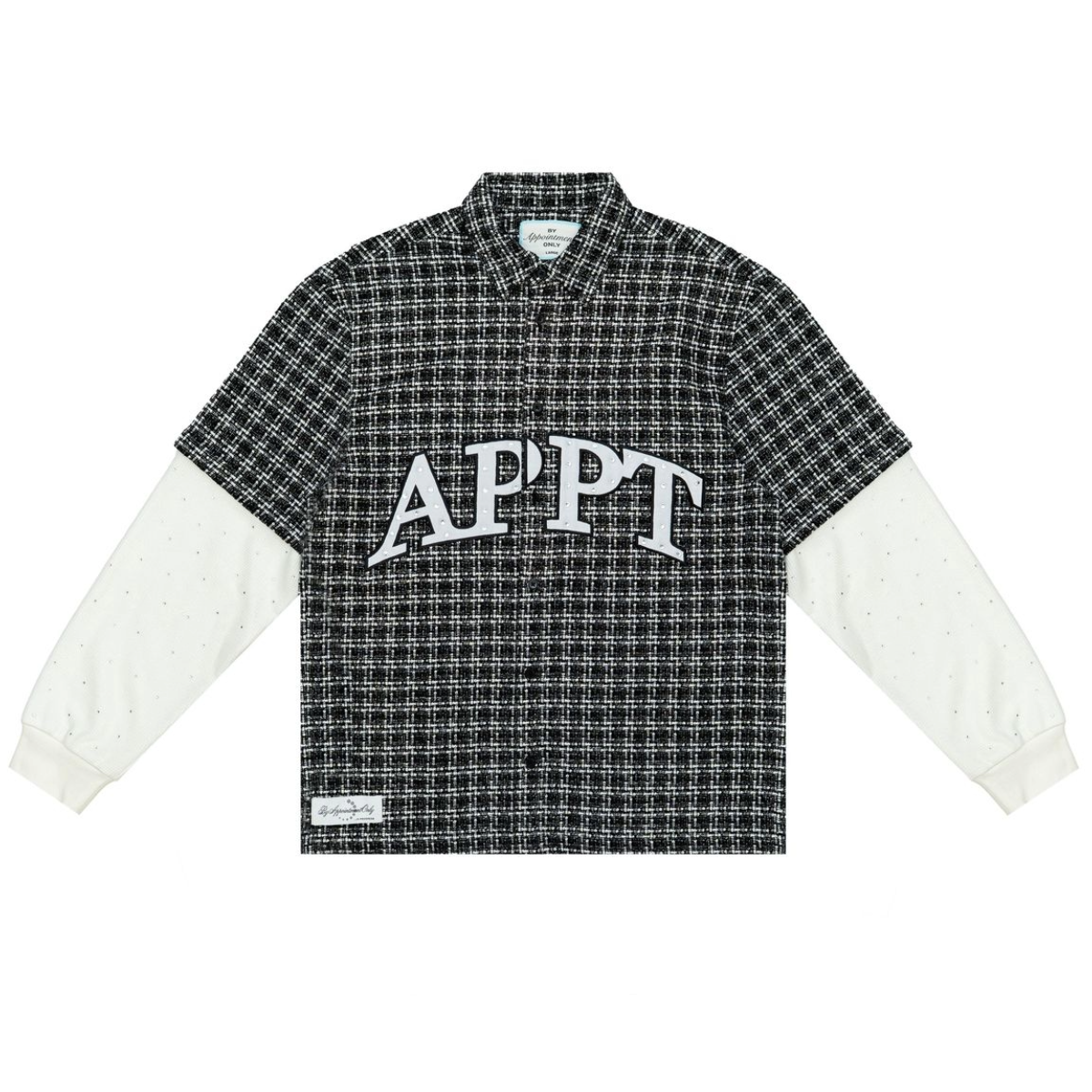 BAO STATIC FLANNEL BUTTON UP BLACK