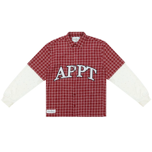 BAO STATIC FLANNEL BUTTON UP RED