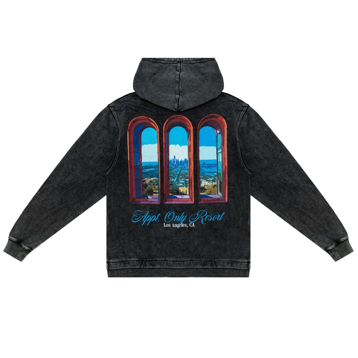 BAO APPT RESORT ZIP HOODIE - BLACK