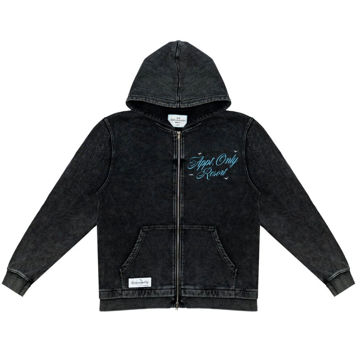 BAO APPT RESORT ZIP HOODIE - BLACK