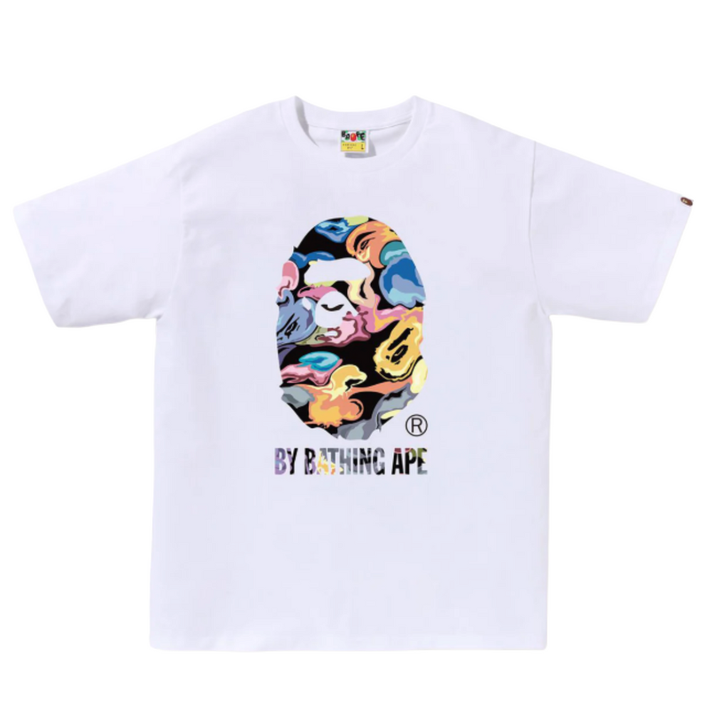 BAPE ART CAMO BY BATHING APE TEE WHITE