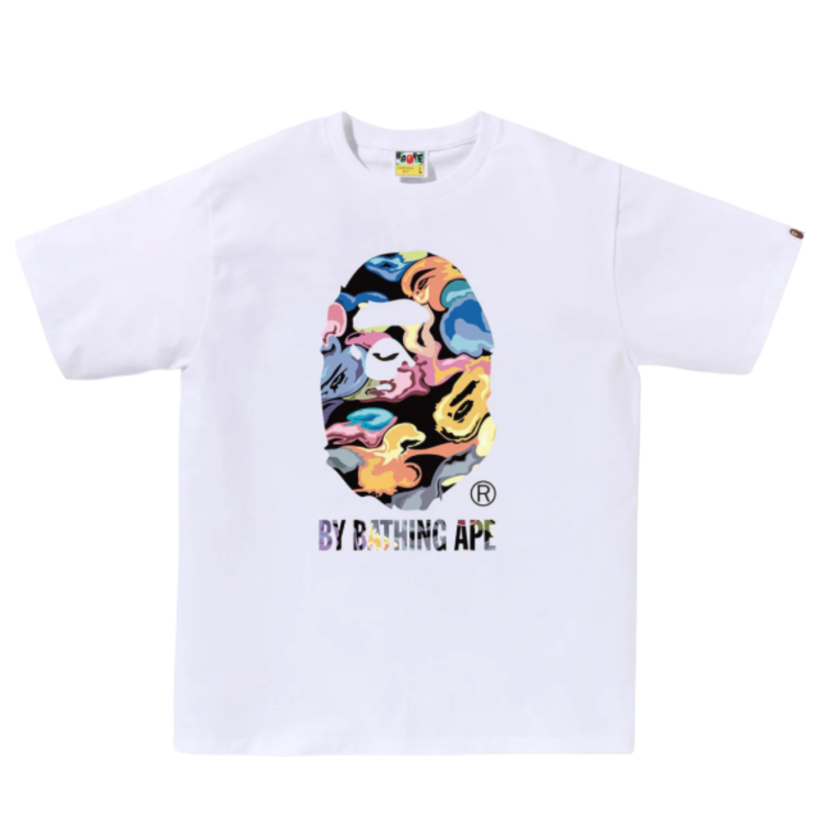 BAPE ART CAMO BY BATHING APE TEE WHITE