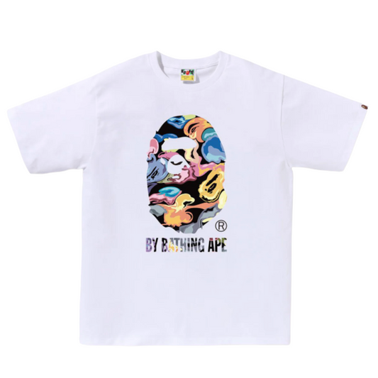 BAPE ART CAMO BY BATHING APE TEE WHITE
