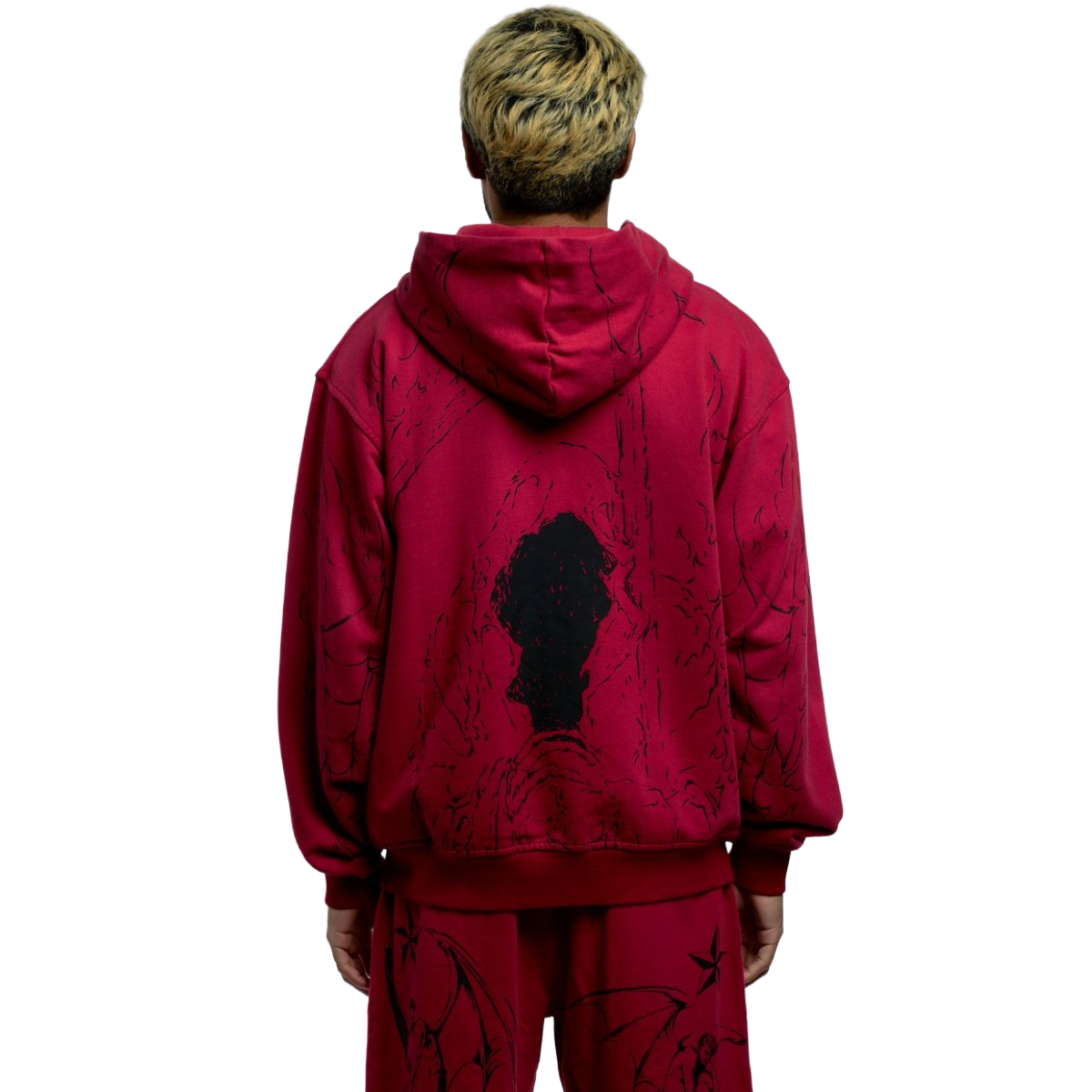 REVENGE TATTOO ZIP RED/BLACK