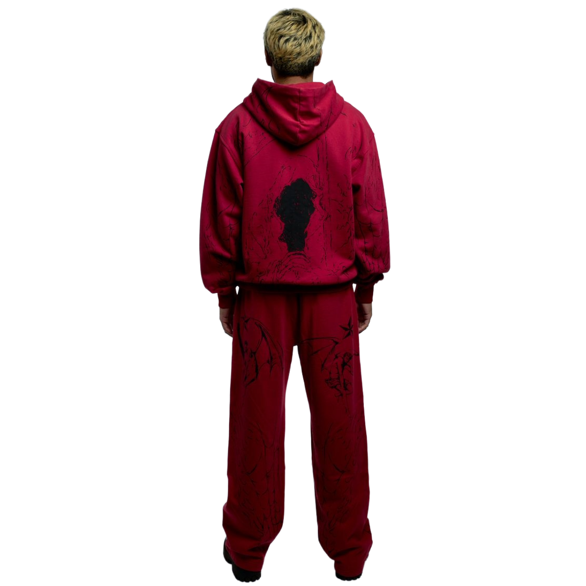 REVENGE TATTOO ZIP RED/BLACK