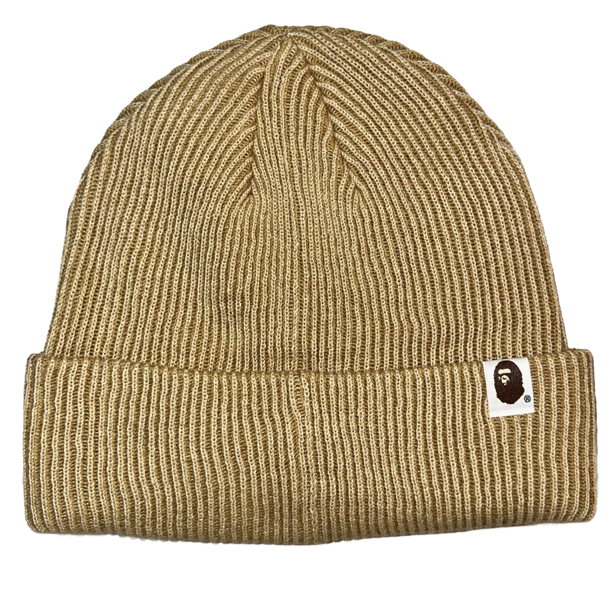 A BATHING APE KNIT CAPE BEIGE