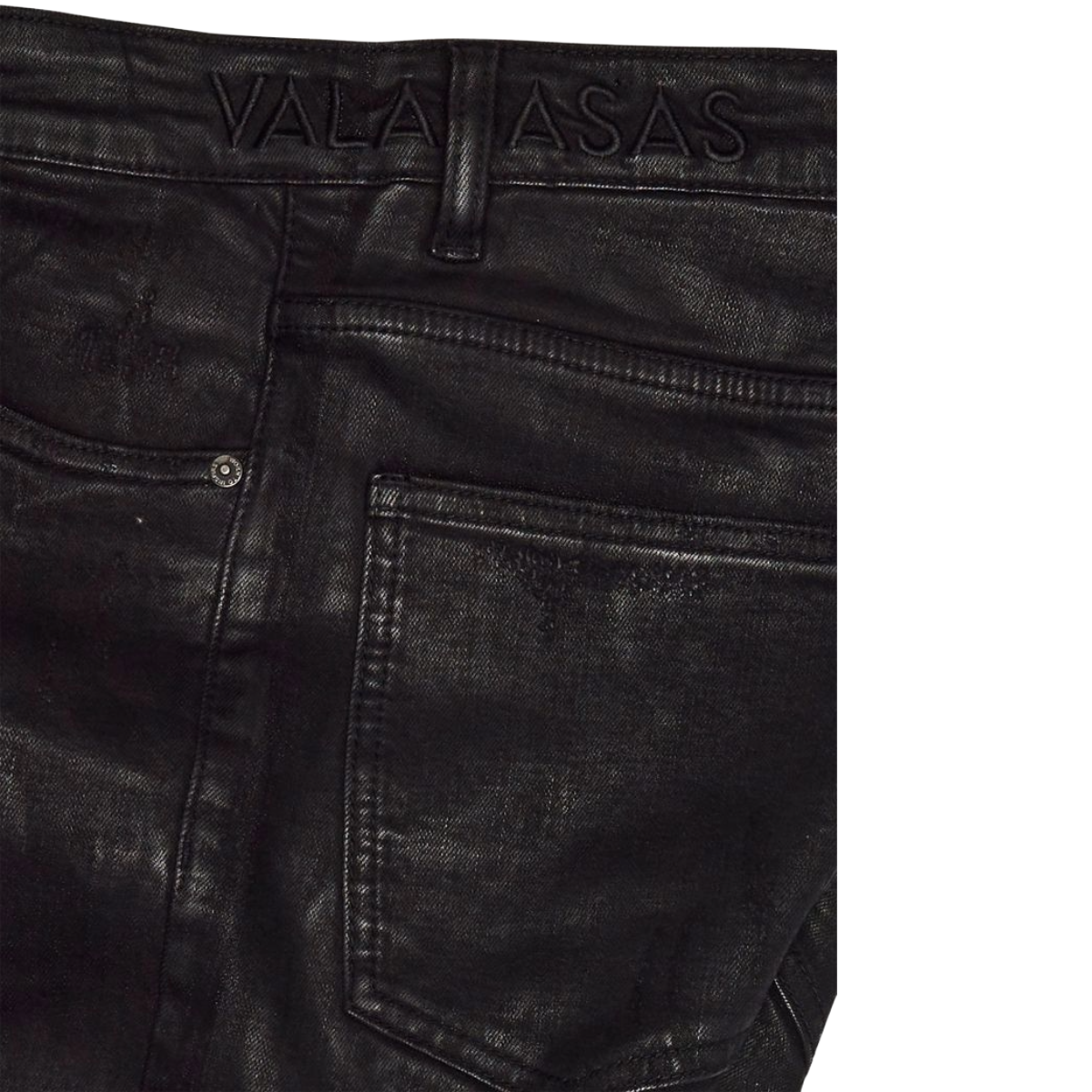 VALABASAS "NITRIC" SKINNY WAXED DENIM