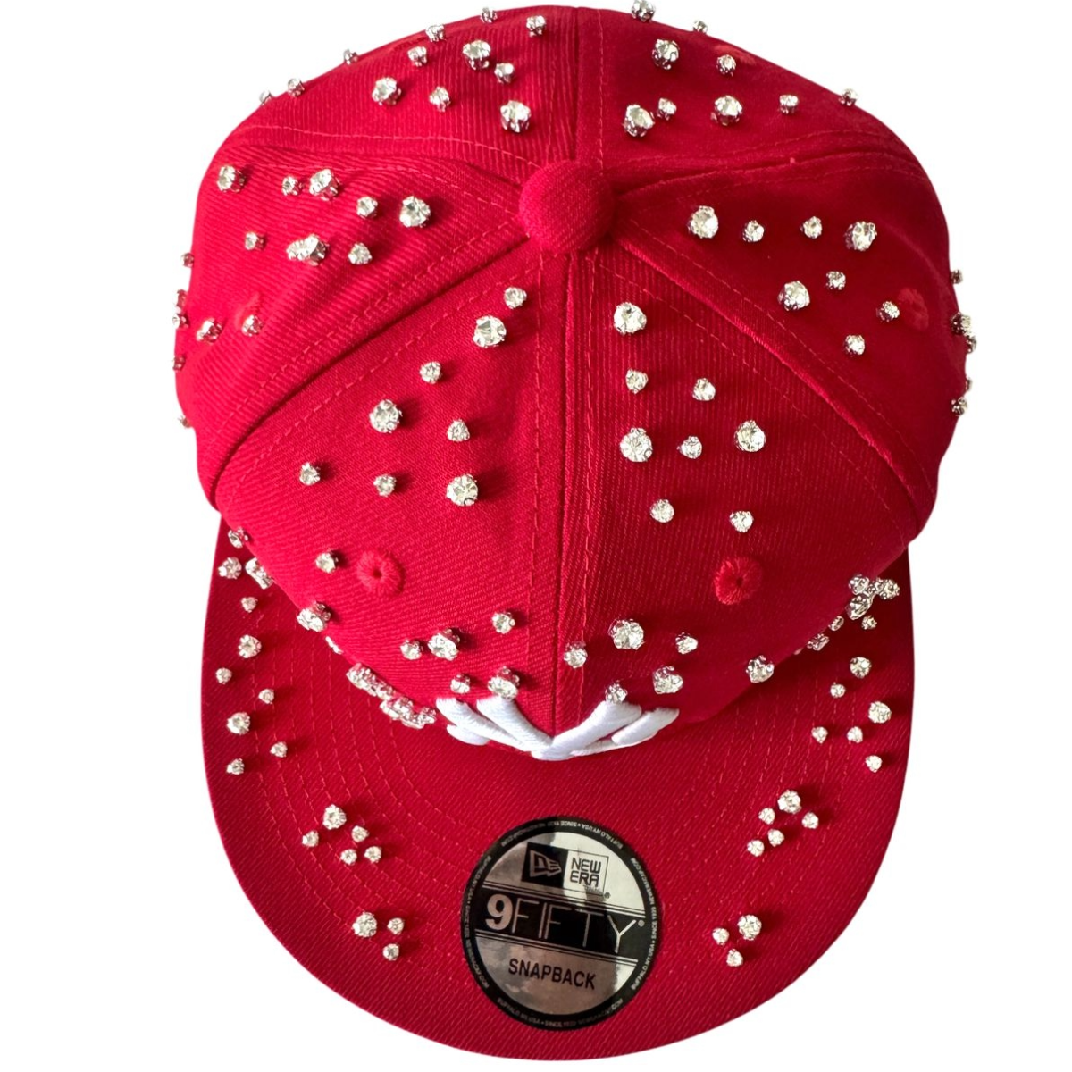 RETROVERT RED EMBELLISHED NY HAT