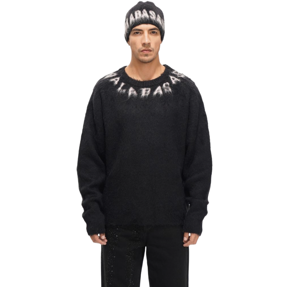 VALABASAS "FELIDAE" MOHAIR SWEATER - BLACK