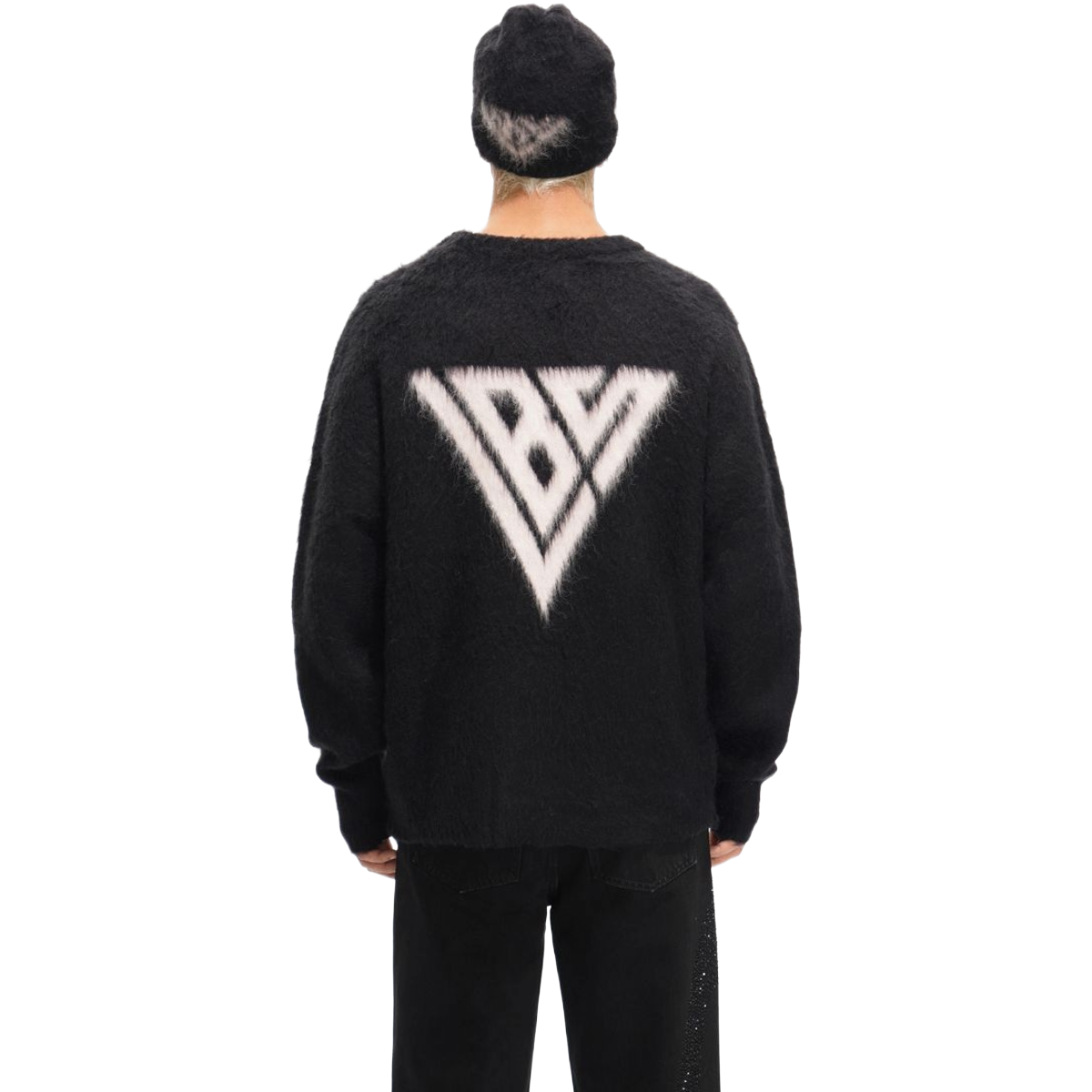 VALABASAS "FELIDAE" MOHAIR SWEATER - BLACK