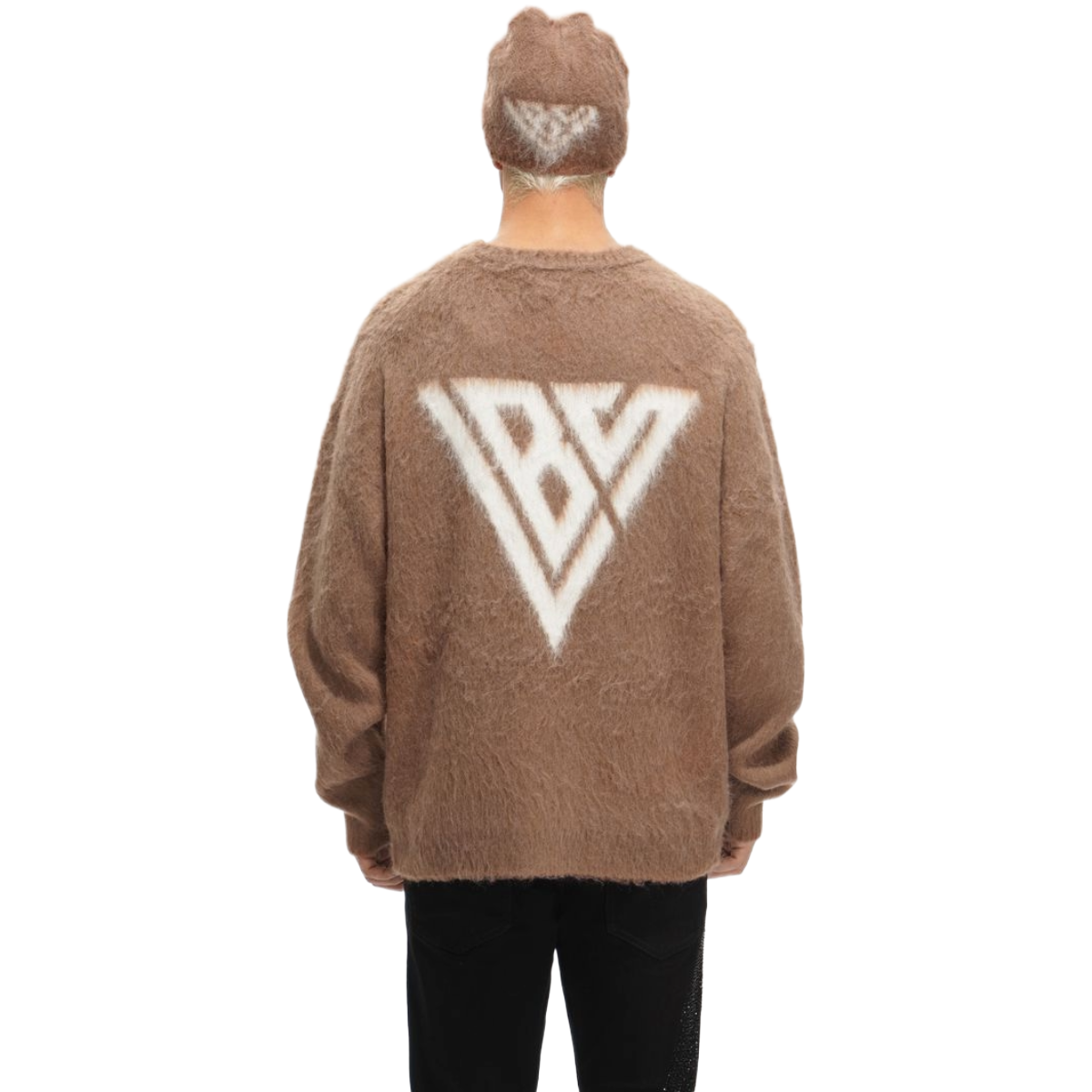 VALABASAS "FELIDAE" MOHAIR SWEATER - BROWN