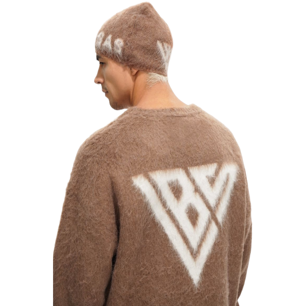 VALABASAS "FELIDAE" MOHAIR SWEATER - BROWN