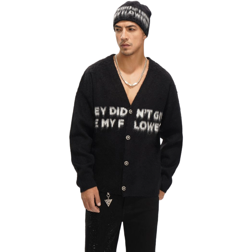 VALABASAS "GARDEN" MOHAIR SWEATER - BLACK