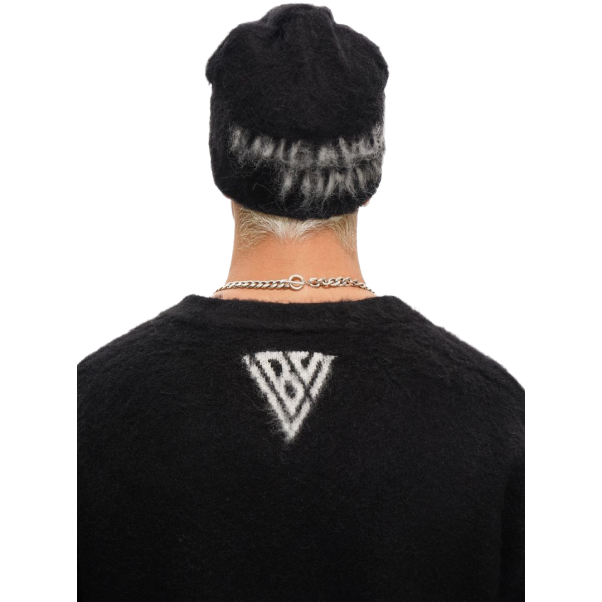 VALABASAS "ZINNIA" MOHAIR BEENIE - BLACK
