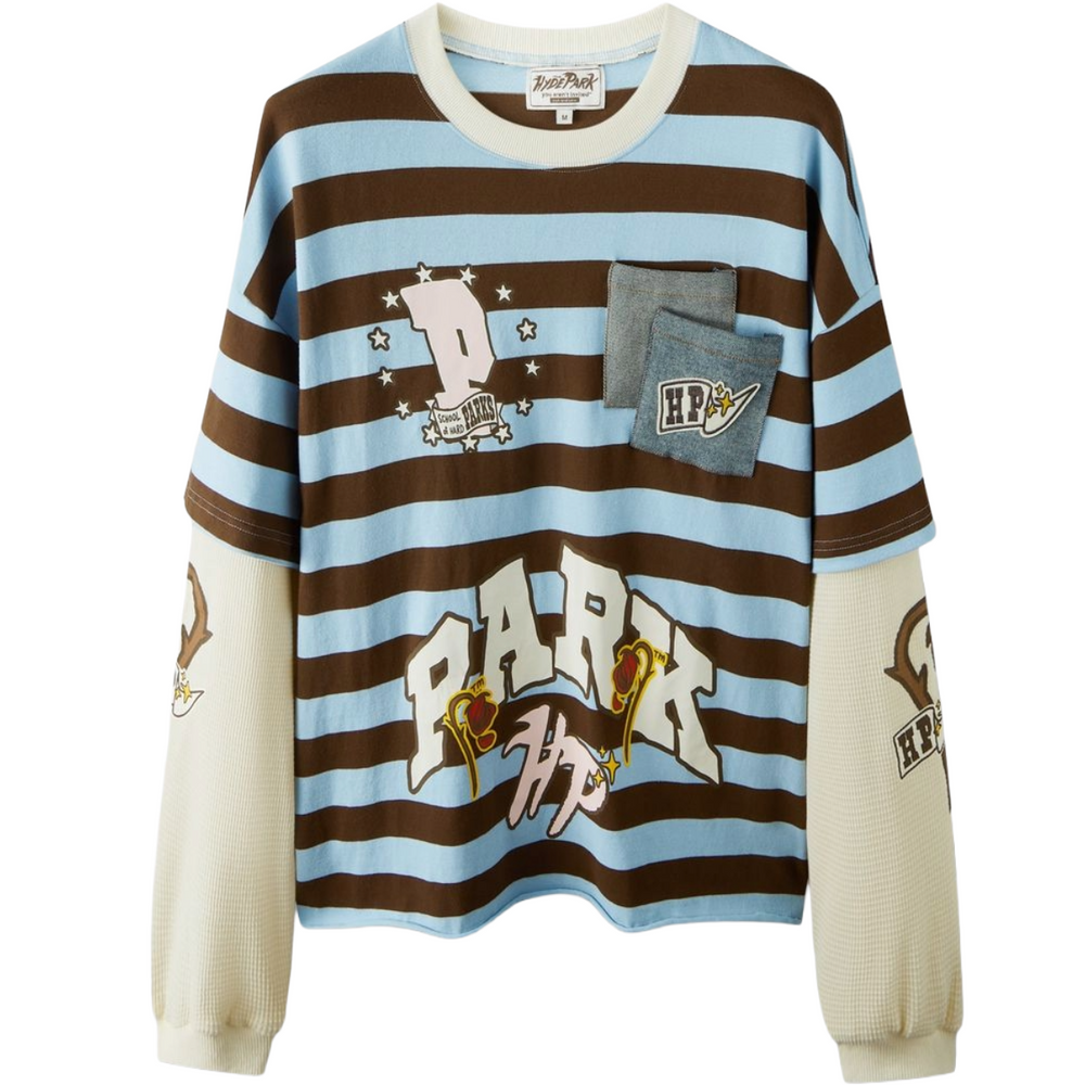 HP SCHOOL OF HARD PARKS CREW - BLUE/BROWN