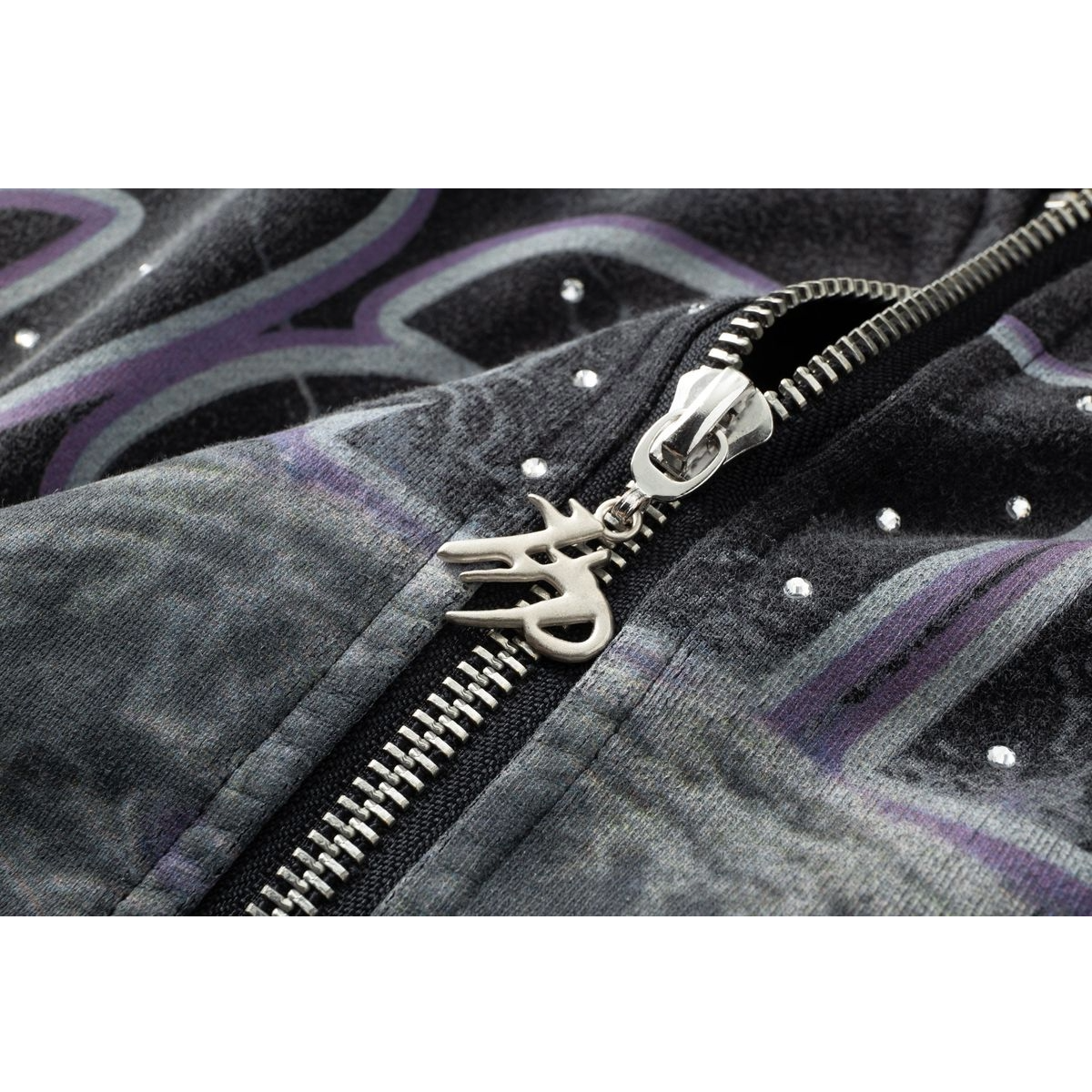 HP ELECTRIC PANTHER - THROW BACK - FULL ZIP HOODIE - BLACK