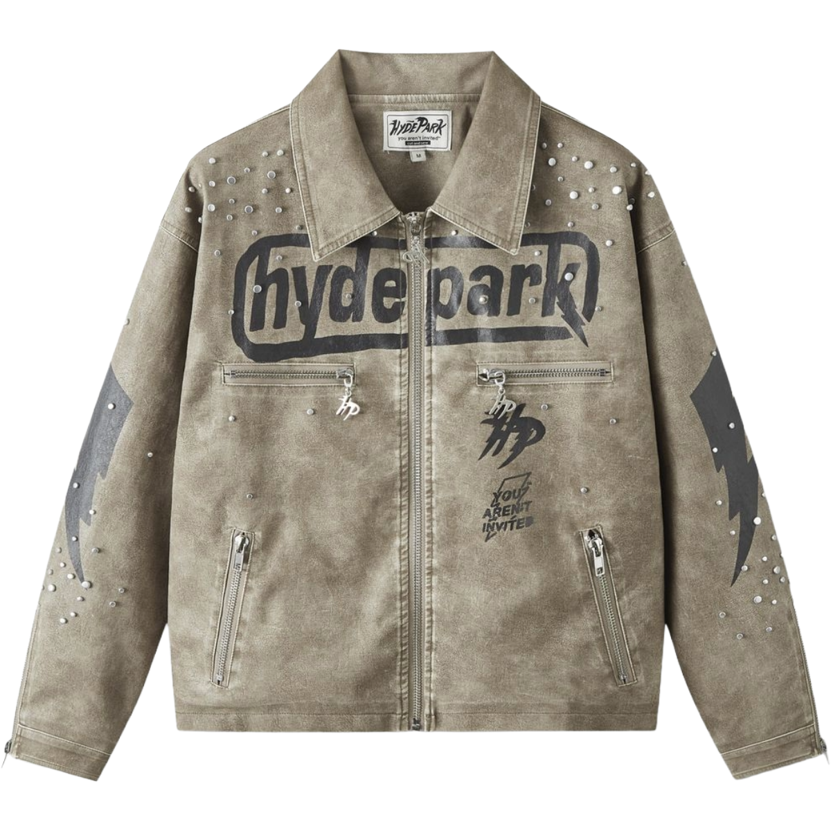 HP SUPER SPEED RACER MOTO JACKET - COLLAR - SAND
