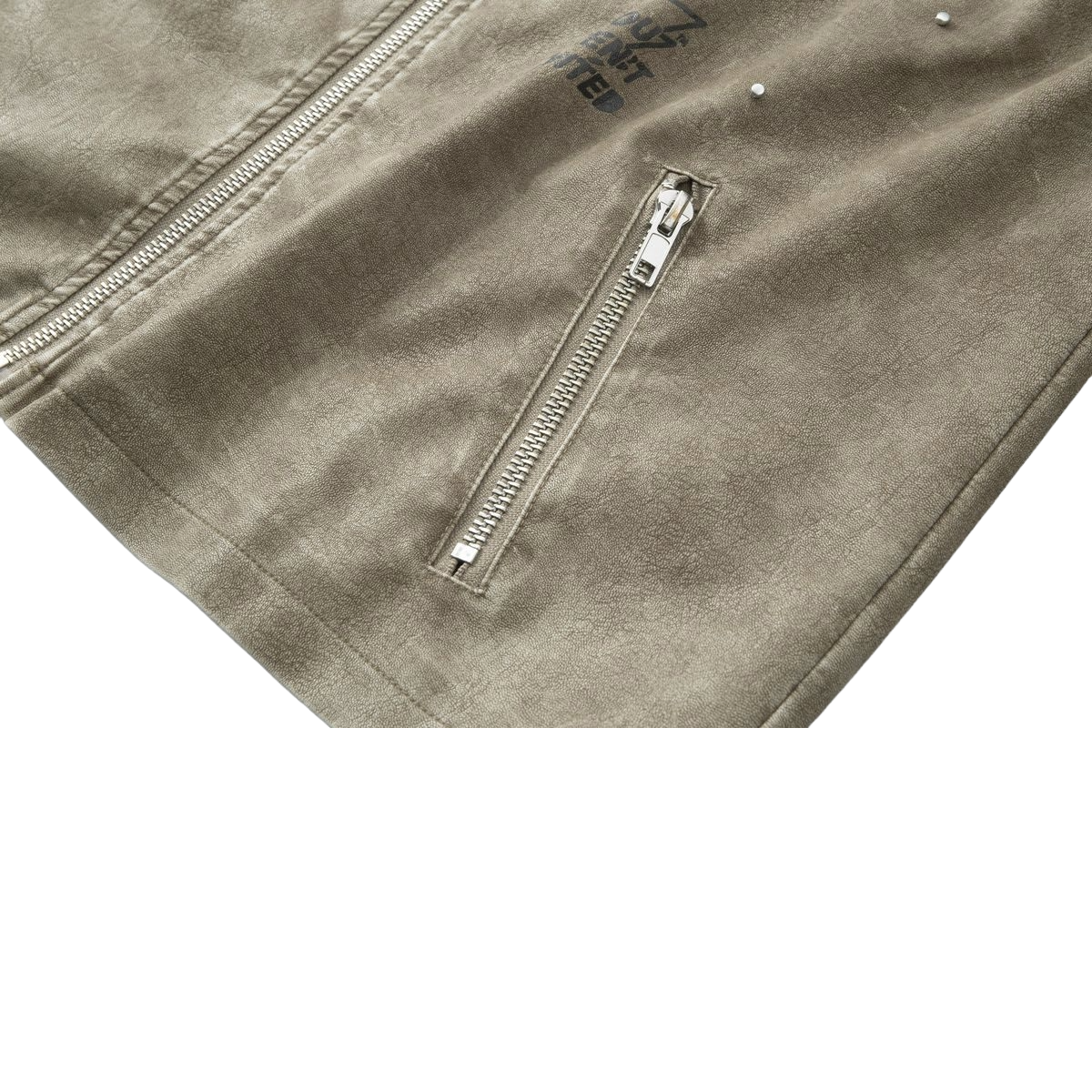 HP SUPER SPEED RACER MOTO JACKET - COLLAR - SAND