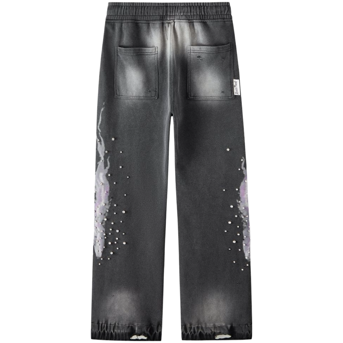 HP ELECTRIC PANTHER - THROW BACK - WIDE LEG JOGGER - BLACK