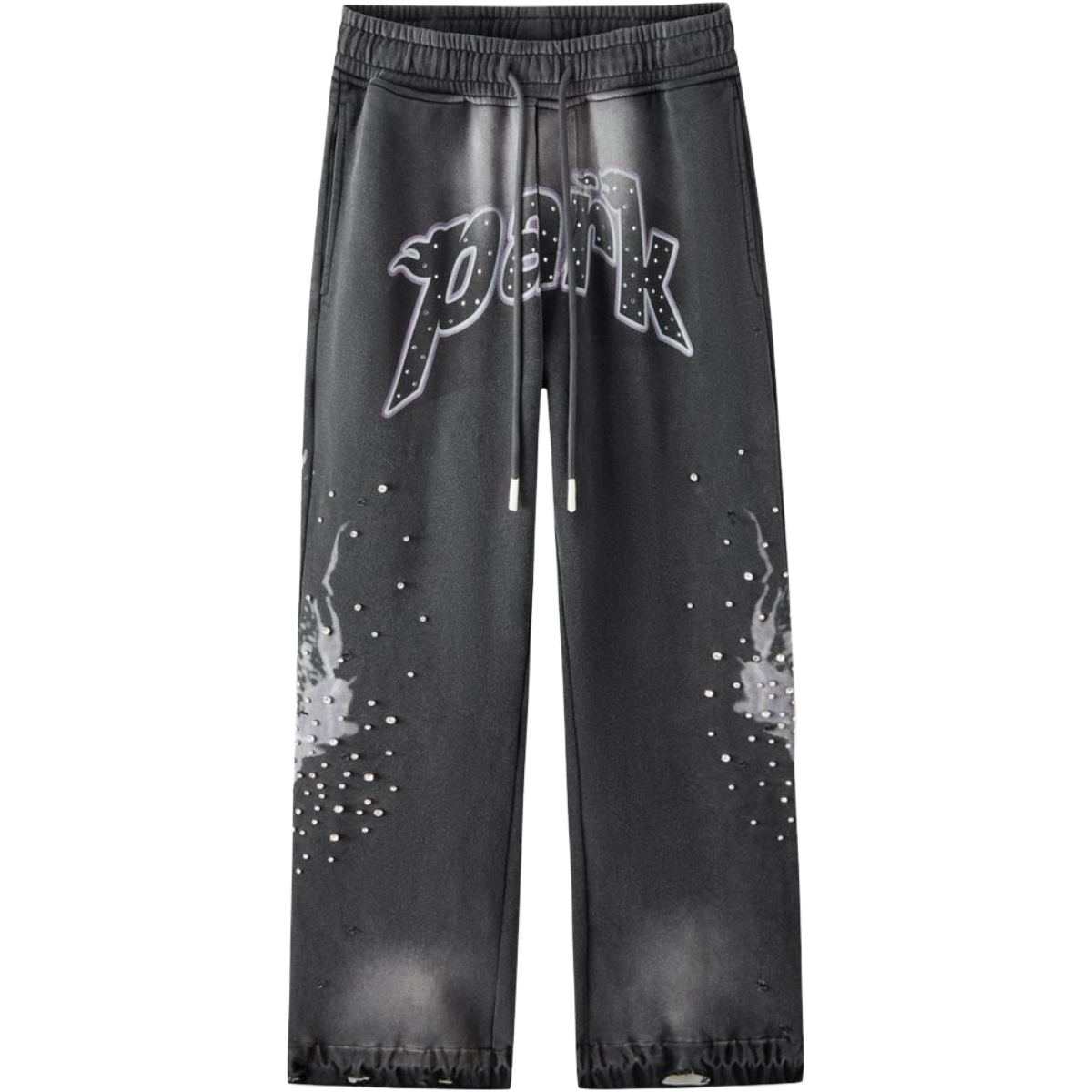 HP ELECTRIC PANTHER - THROW BACK - WIDE LEG JOGGER - BLACK