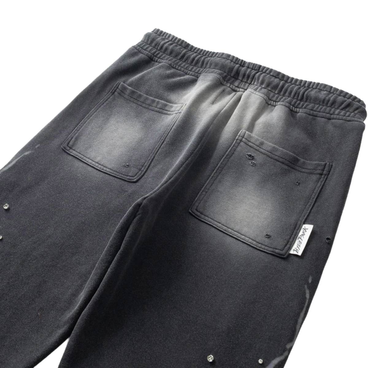 HP ELECTRIC PANTHER - THROW BACK - WIDE LEG JOGGER - BLACK