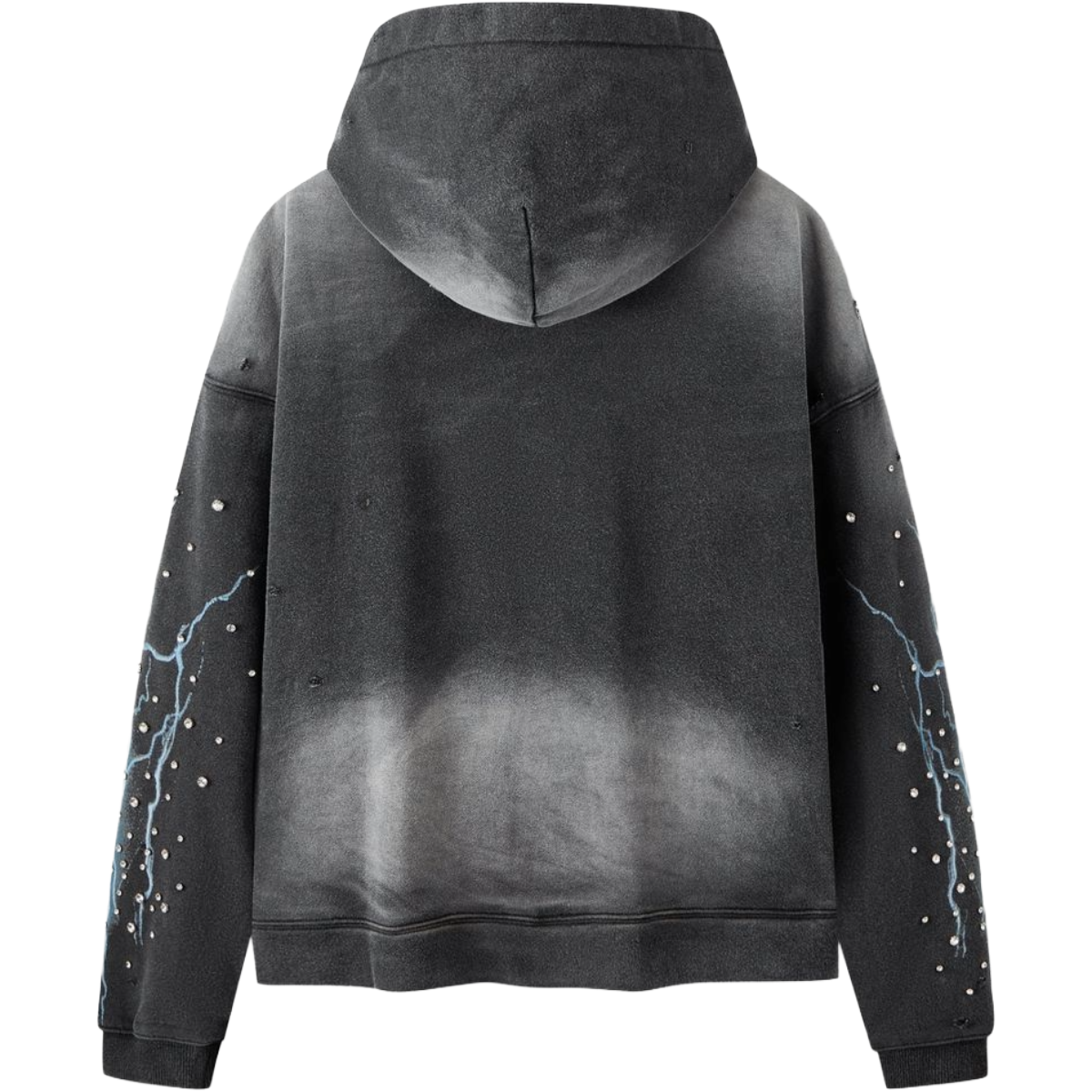 HP GRAYSKULL - THROW BACK - FULL ZIP HOODIE - BLACK