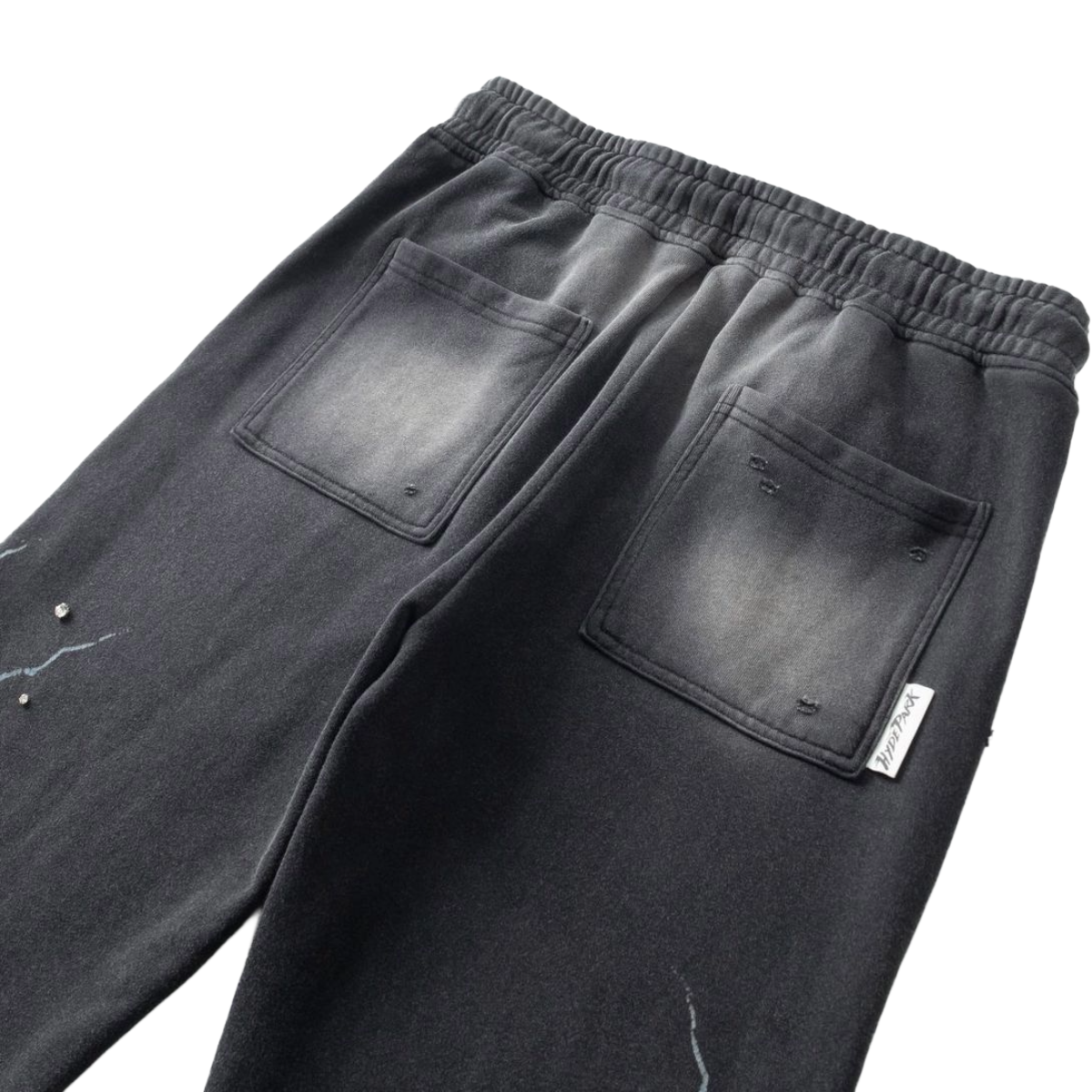 HP GRAYSKULL - THROW BACK - WIDE LEG JOGGER - BLACK