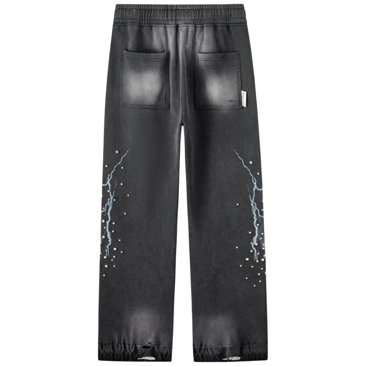 HP GRAYSKULL - THROW BACK - WIDE LEG JOGGER - BLACK