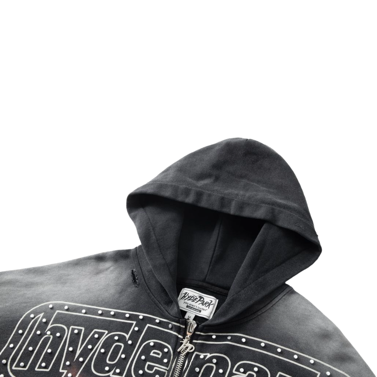 HP DIVINE AWAKENING - THROW BACK - FULL ZIP HOODIE - BLACK