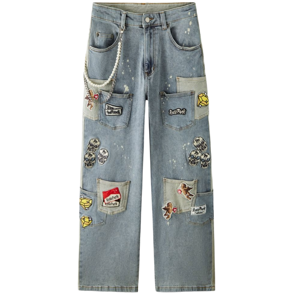HP - POCKETS EVERYWHERE DENIM PANT - BLUE