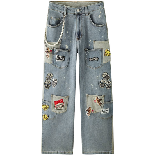 HP - POCKETS EVERYWHERE DENIM PANT - BLUE