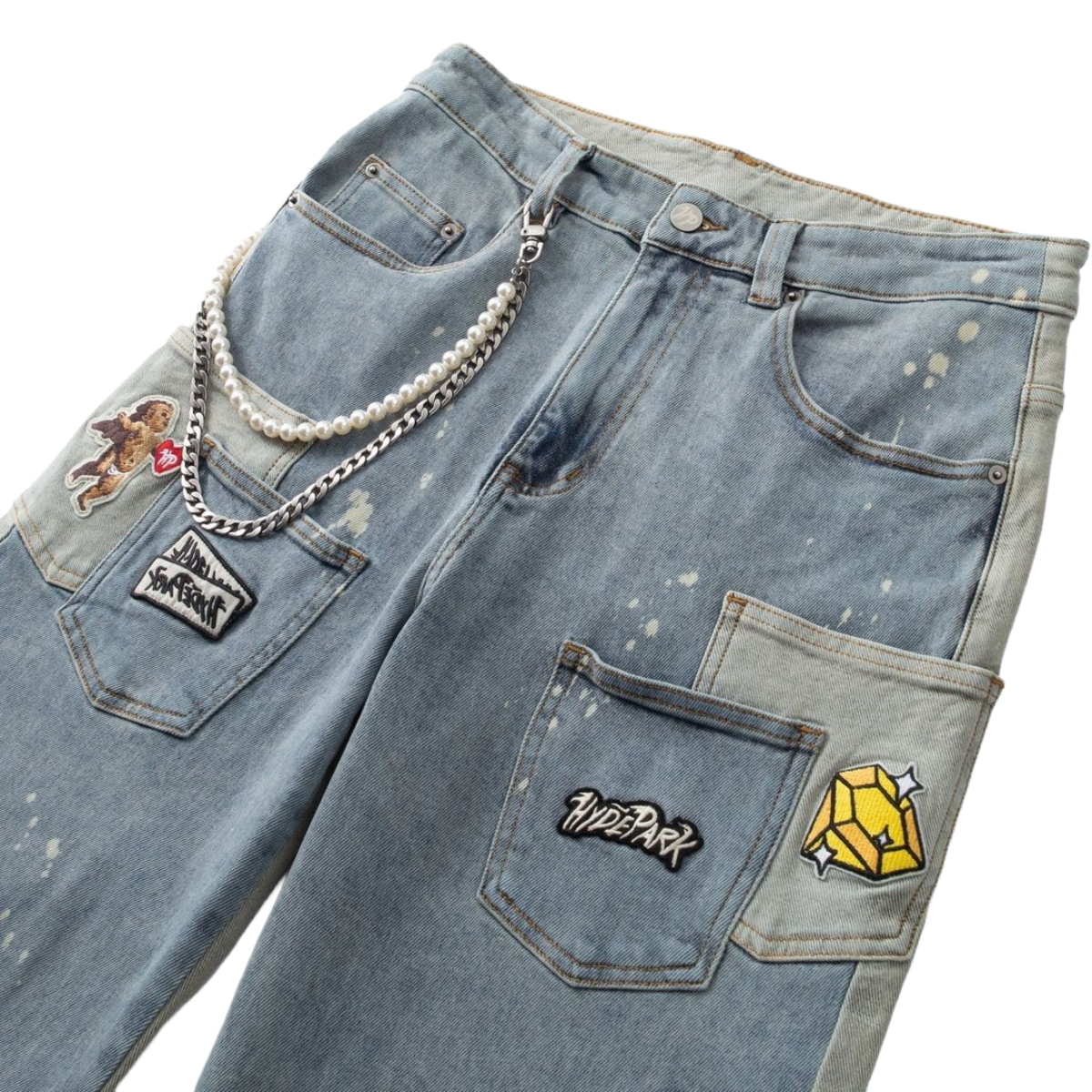 HP - POCKETS EVERYWHERE DENIM PANT - BLUE