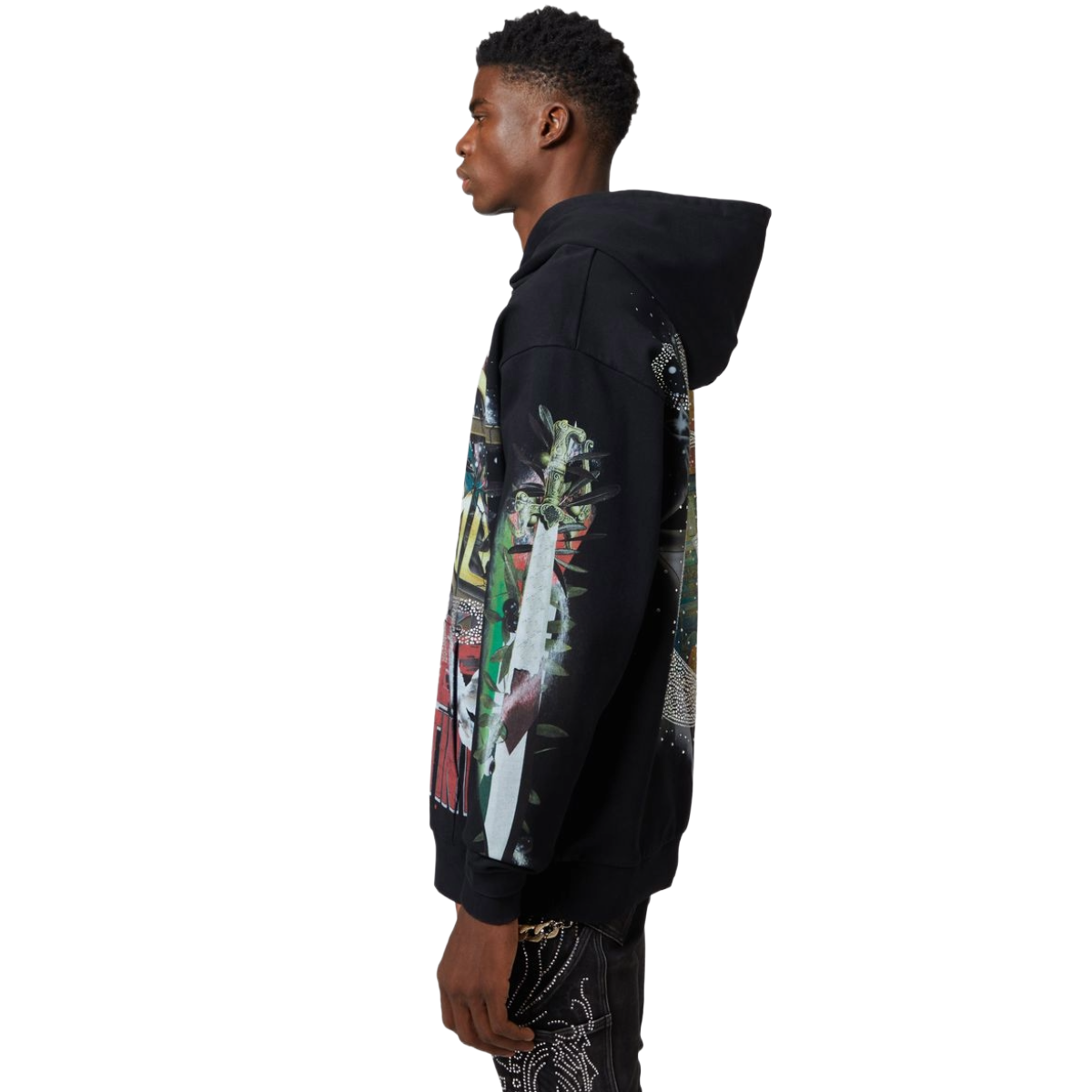 GUAPI BLACK FREE PALESTINE HOODIE