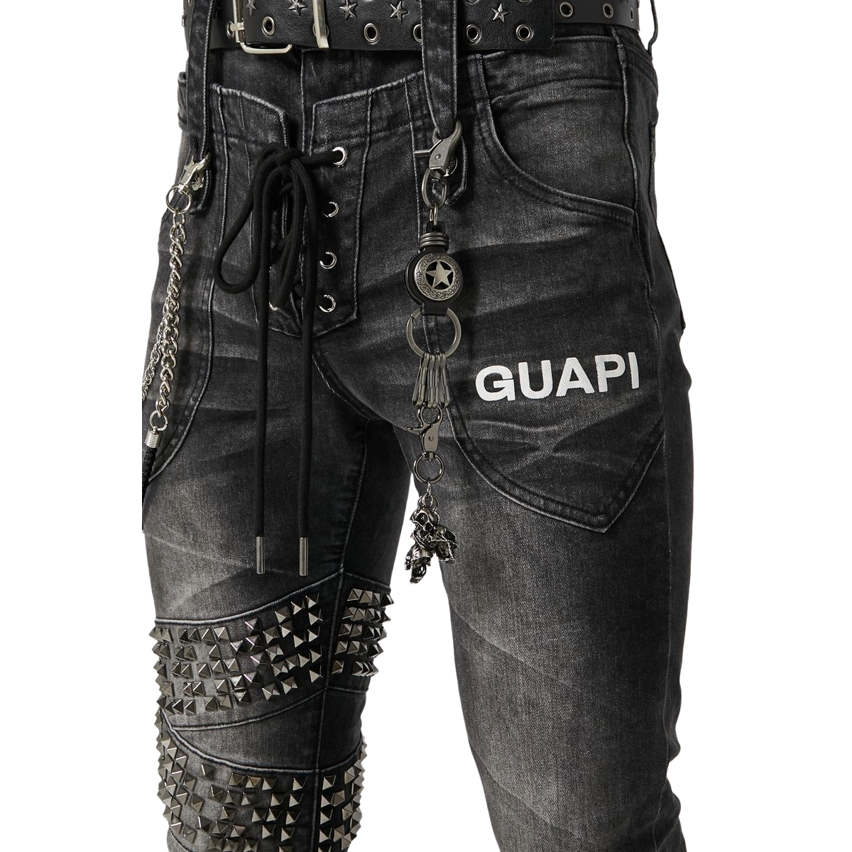 GUAPI OBSIDIAN BLACK WARPATH DENIM
