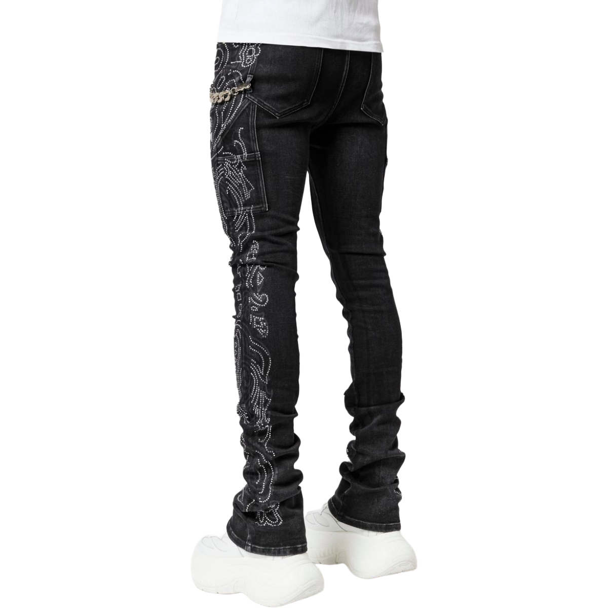 GUAPI VINTAGE BLACK PALSLEY DENIM