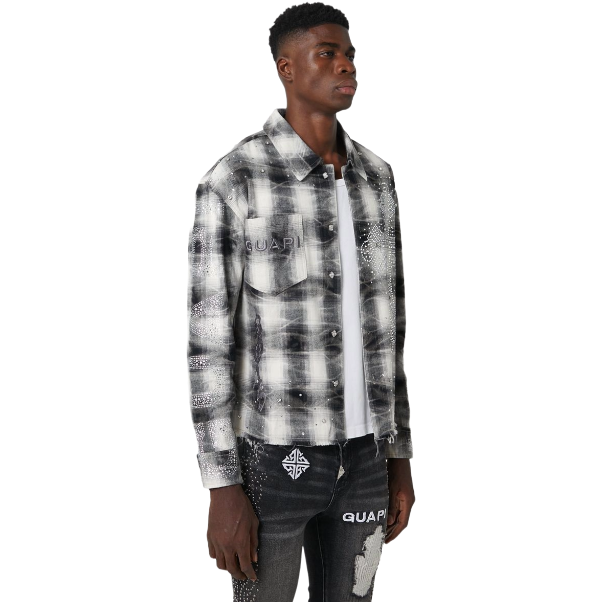 GUAPI GREY CROSS FLANNEL