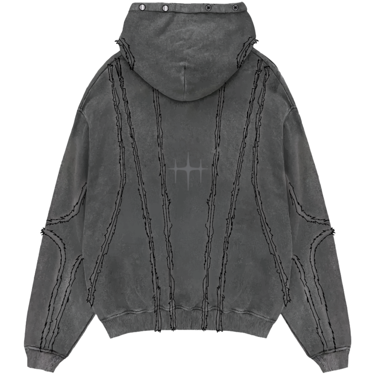 UNKNOWN FLEECE HOODIE - GREY